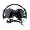 JTY-071 3.5mm Wired Headphones with Mic - Black - 3