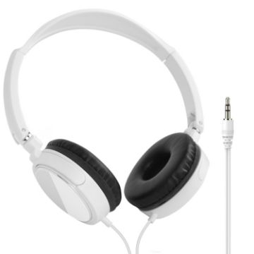JTY-071 3.5mm Wired Headphones Foldable Music Piano Headsets White - 1
