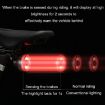 Round Bicycle Intelligent Induction Brake Taillight Night Riding Warning Light - 3