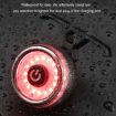 Round Bicycle Intelligent Induction Brake Taillight Night Riding Warning Light - 6