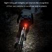 Round Bicycle Intelligent Induction Brake Taillight Night Riding Warning Light - 7