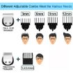 Men Waterproof Electric Hair Trimmer Kit Nose Mustache Body Shaver - 8