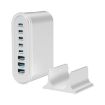 YMX-968 268W 8-Port Desktop Fast Charger - AU Plug (White) - 4