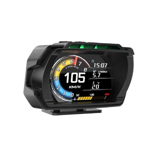 HUD OBD LCD Mileage Speedometer - English Version - 1