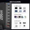 YMX-986 286W 8-Port Desktop Fast Charger - UK Plug - 6
