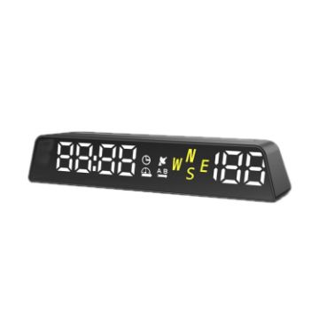 USB Powered HD Vehicle Altitude Meter - All White - 1