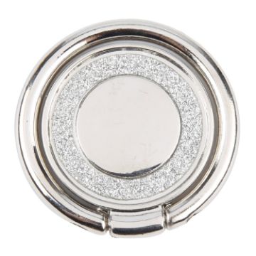 Glitter Metal Phone Ring Holder - Silver - 1