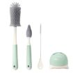 Silicone Rotating Cup Brush Set - Bottle Nipple Straw Cleaner Brush - 1