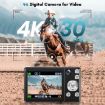 DC308 4K HD Dual-Camera Digital Camera UK Plug (Black) - 4