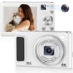 DC308 4K HD Dual-Camera Digital Camera UK Plug (White) - 1