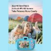 DC502 Children Digital Camera 2.4" 16X Zoom 2.7K Video Recording Blue + 32G - 6