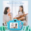 DC502 Children Digital Camera 2.4" 16X Zoom 2.7K Video Recording Blue + 32G - 9