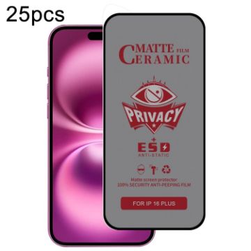 iPhone 16 Plus Privacy Ceramic Film - 25pcs Full Coverage - 1
