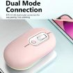 Rechargeable Silent Wireless Mouse, 2.4G+Bluetooth Green - 2