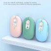 Rechargeable Silent Wireless Mouse, 2.4G+Bluetooth Green - 3