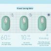 Rechargeable Silent Wireless Mouse, 2.4G+Bluetooth Green - 4