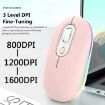 Rechargeable Silent Wireless Mouse, 2.4G+Bluetooth Green - 8