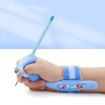 Cartoon Student Anti-wrist Hook Pen Holding Corrector Set (Blue) - 1