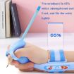 Cartoon Student Anti-wrist Hook Pen Holding Corrector Set (Blue) - 4