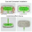 Chenille Gray Replacement Pads for Swiffer Sweeper - 10-inch Flat Mop - 6