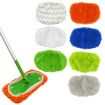Chenille Green Replacement Pads for Swiffer Sweeper - 10-inch Flat Mop - 2