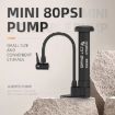WEST BIKING Mini Bicycle Pump - Black - 3