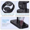 Black B25 Type-C 4-in-1 Charging Stand Phone Holder for Samsung Watch/Galaxy Buds - 4