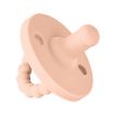 Round Heads Baby Silicone Pacifier - Peach Pink - 1