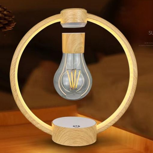 Magnetic Levitation Light Bulb Table Lamp UK Plug (Light Color) - 1