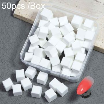 50pcs Mini Nail Art Sponges - Gradient Aura Effect - Manicure Brush Tool - 1