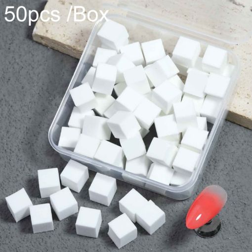 50pcs Mini Nail Art Sponges - Gradient Aura Effect - Manicure Brush Tool - 1