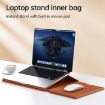 Multifunctional Laptop PU Magnetic Stand Split Liner Bag, 15 inch - Rose Gold - 3