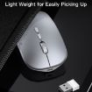 Yesido KB15 Slim 2.4G Wireless Optical Mouse - White - 8