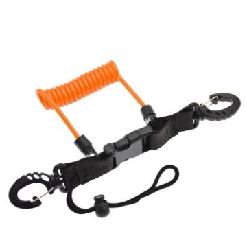 Orange Diving Camera TPU Spring Steel Wire Retractable Anti-lost Rope - 1