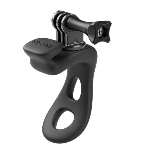 TELESIN Action Camera Mount Silicone Adjustable Mini Flexible Bracket Black - 1