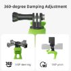 TELESIN Action Camera Mount Silicone Adjustable Mini Flexible Bracket Black - 7