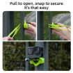 TELESIN Action Camera Mount Silicone Adjustable Mini Flexible Bracket Black - 8
