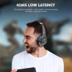 A6 ANC Gaming Studio Bluetooth Wireless Headphones - Beige - 9