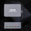 HW33 100W Type-C + USB 10-Port Desktop Fast Charger - US Plug - 2