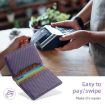 Denior V13 Magsafe Wallet Carbon Fiber Texture Leather (Purple) - 6
