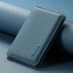 Denior V13 Magsafe Wallet Carbon Fiber Texture Leather Magnetic Card Holder Bag Blue - 7