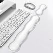 Cool Silicone Keyboard Wrist Rest Mouse Pad Large Transparent - 2
