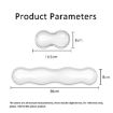 Cool Silicone Keyboard Wrist Rest Mouse Pad Large Transparent - 9