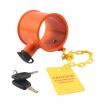 Semi-trailer RV Anti-theft Lock with Warning Sign - 2