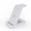 White B20A 15W Qi Wireless Charger 3-in-1 Stand for Samsung Watch/Galaxy Buds - 1