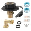 Brass Water Inlet Check Valve for Yacht RV - Black - 1