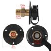 Brass Water Inlet Check Valve for Yacht RV - Black - 3