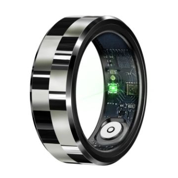 R9 SIZE 11 Smart Ring - Health Monitoring/Gesture Control - Black - 1