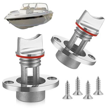 Stainless Steel Kayak Stern Drain Plug Set - 2pcs - 1