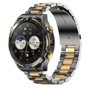 T7 4G LTE Android Smart Watch, 6GB+128GB, Gold - 1